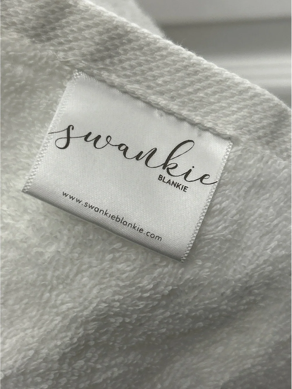 Swankie Blankie Cow Plush Hooded Baby Blanket